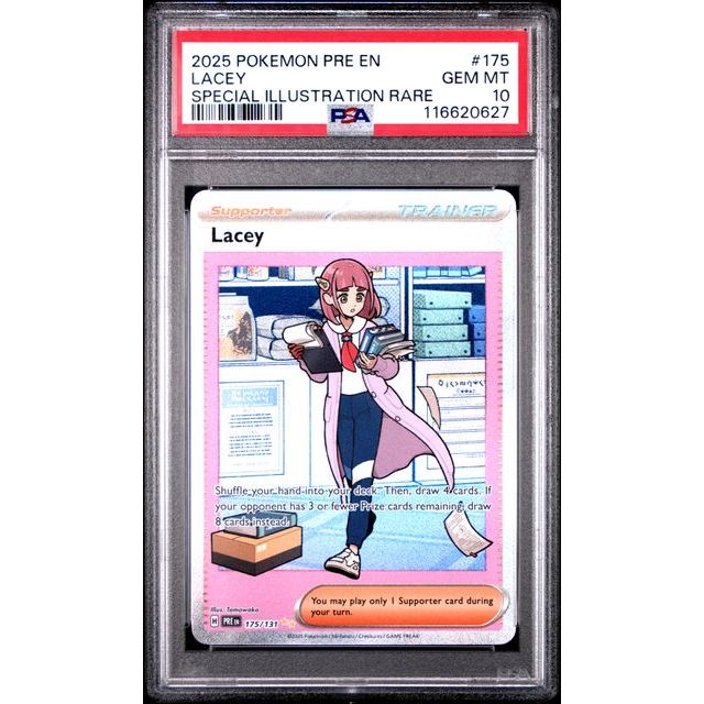 Pokémon TCG: Lacey #175 PSA 10 - Prismatic Evolutions