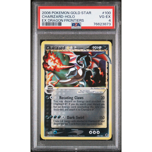 Pokémon TCG: Charizard Gold Star #100 PSA 4 - Dragon Frontiers-76623873
