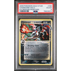 Pokémon TCG: Charizard Gold Star #100 PSA 4 - Dragon Frontiers