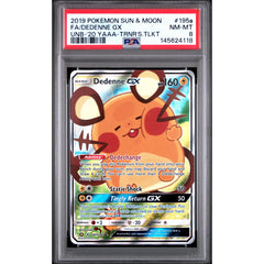 Pokémon TCG: Dedenne Gx 195a PSA 8 - Unbroken Bonds