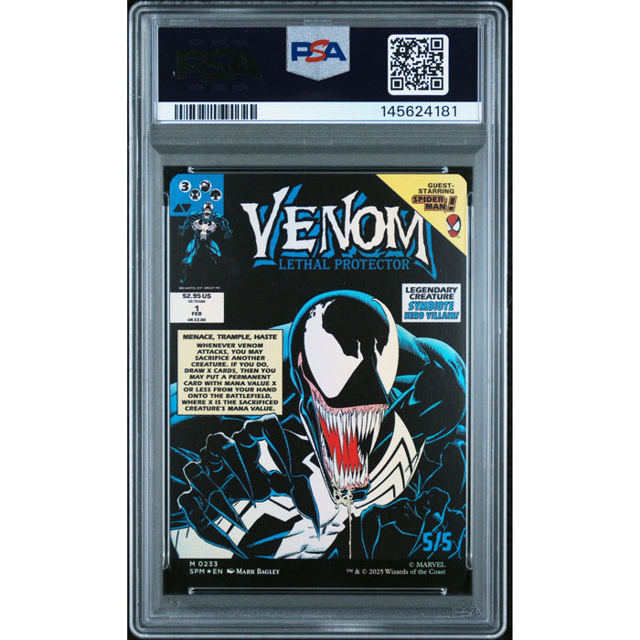 Pokémon TCG: Eddie/Venom, Lthl Prtct {{setAbbreviation}} 0233 NM PSA 10 (Back)