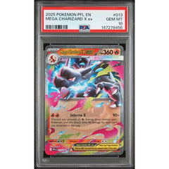 Pokémon TCG: Mega Charizard X Ex #013 PSA 10 - Phantasmal Flames