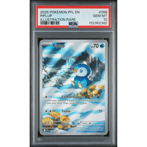 Pokémon TCG: Piplup #098 PSA 10 - Phantasmal Flames-152362382