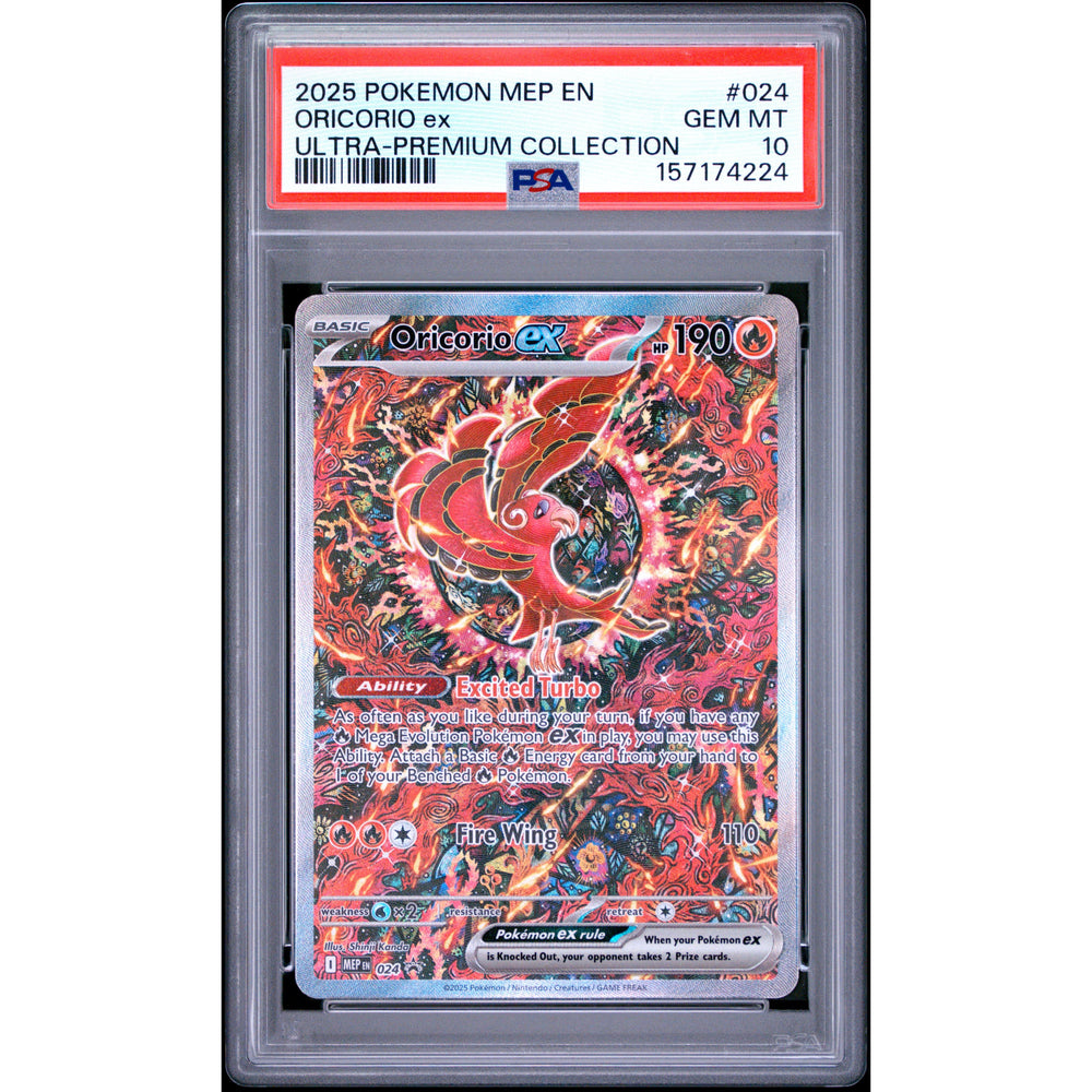 Pokémon TCG: Oricorio Ex #024 PSA 10 - Mega Evolution Promo