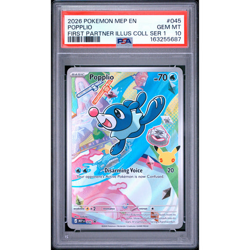 Pokémon TCG: Popplio #045 PSA 10-163255687