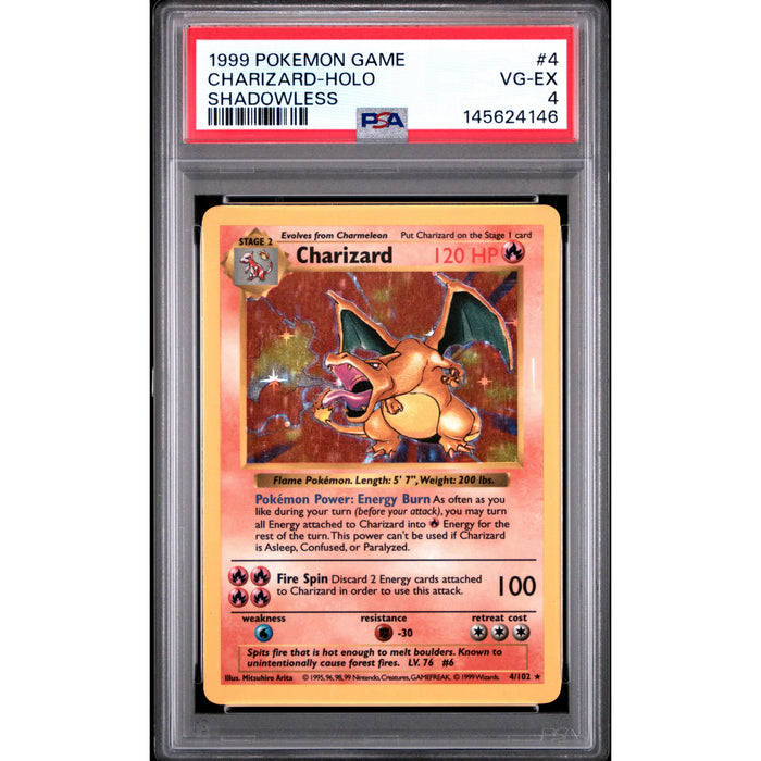 Pokémon TCG: Charizard #4 PSA 4 [Shadowless] - Base Set-145624146