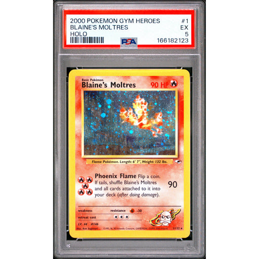 Pokémon TCG: Blaine's Moltres #1 PSA 5-166182123