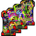 Four vibrant Pokémon TCG: Delta Reign Sleeved Booster Packs from The Pokémon Company, each featuring striking illustrations of different Pokémon on the packaging.