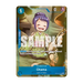 From the One Piece Card Game: Premium Card Collection -Best Selection Vol.6 by Bandai, this trading card showcases Otama—a cheerful girl with purple hair styled up and dressed in a green kimono. The card features blue and gold borders, game stats, and "SAMPLE" text printed across the center.