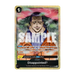 Sure! Here’s the revised sentence using the provided product data: A trading card from Bandai's One Piece Card Game: Premium Card Collection -Best Selection Vol.6 featuring a smirking anime man with long hair. The card is titled "Disappointed?" and includes sample text overlaying the image, with instructions and effects detailed below the character artwork.