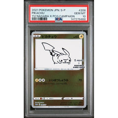 Pokémon TCG: Pikachu #208 PSA 10 - Yu Nagaba