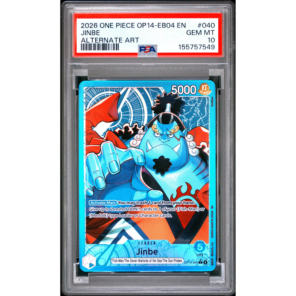 One Piece TCG: Jinbe #040 PSA 10