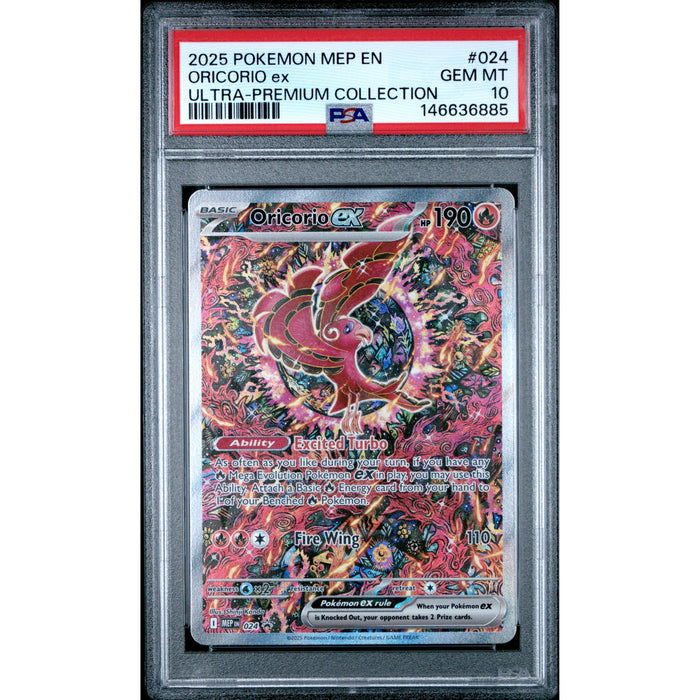 Pokémon TCG: Oricorio Ex #024 PSA 10 - Mega Evolution Promo-146636885