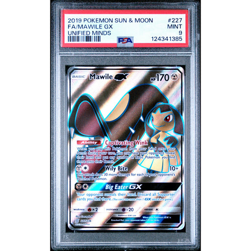 Pokémon TCG: Mawile Gx #227 PSA 9 - Unified Minds-124341385