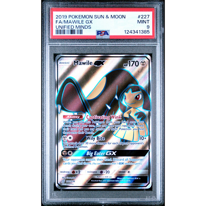 Pokémon TCG: Mawile Gx #227 PSA 9 - Unified Minds-124341385