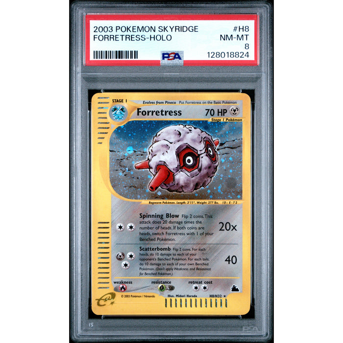 Pokémon TCG: Forretress H8 PSA 8 Holo - Skyridge