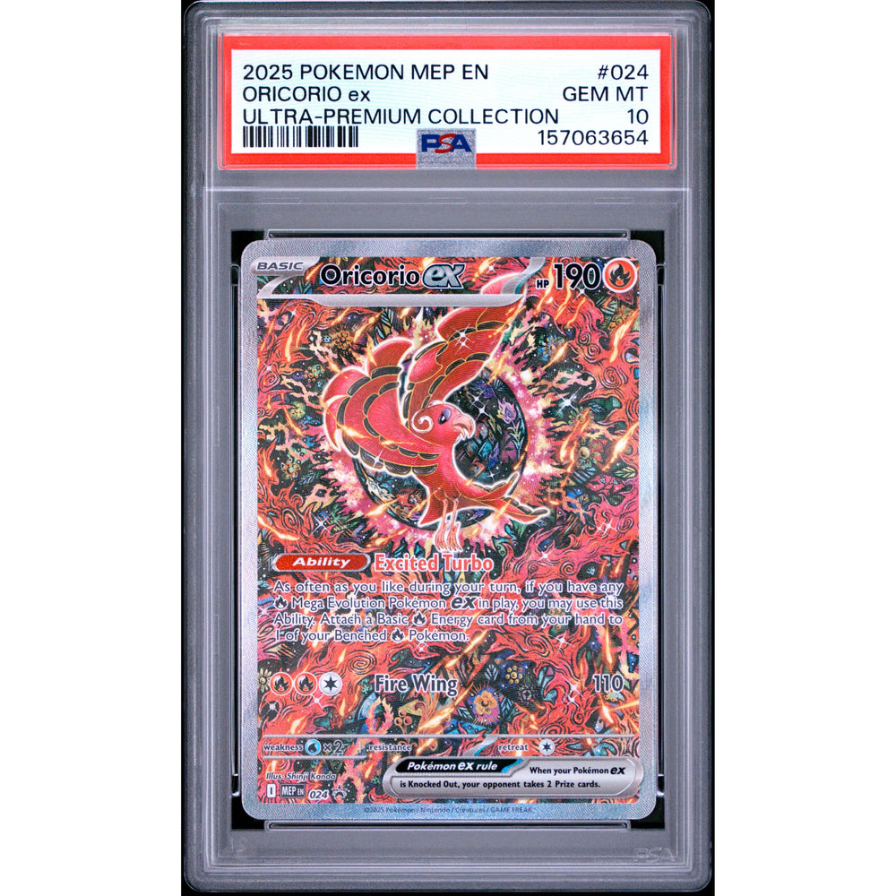 Pokémon TCG: Oricorio Ex #024 PSA 10 - Mega Evolution promo