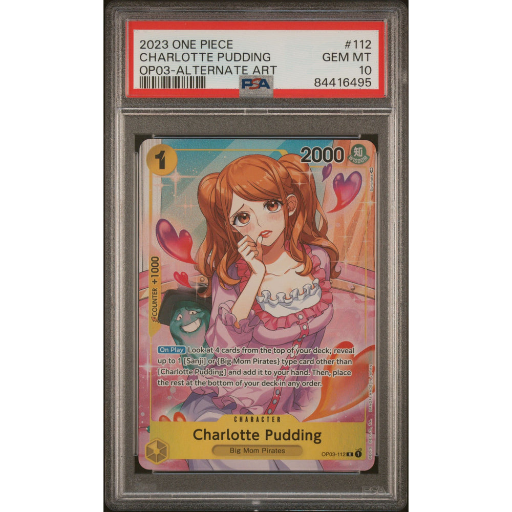One Piece: Charlotte Pudding #112 PSA 10 - OP03