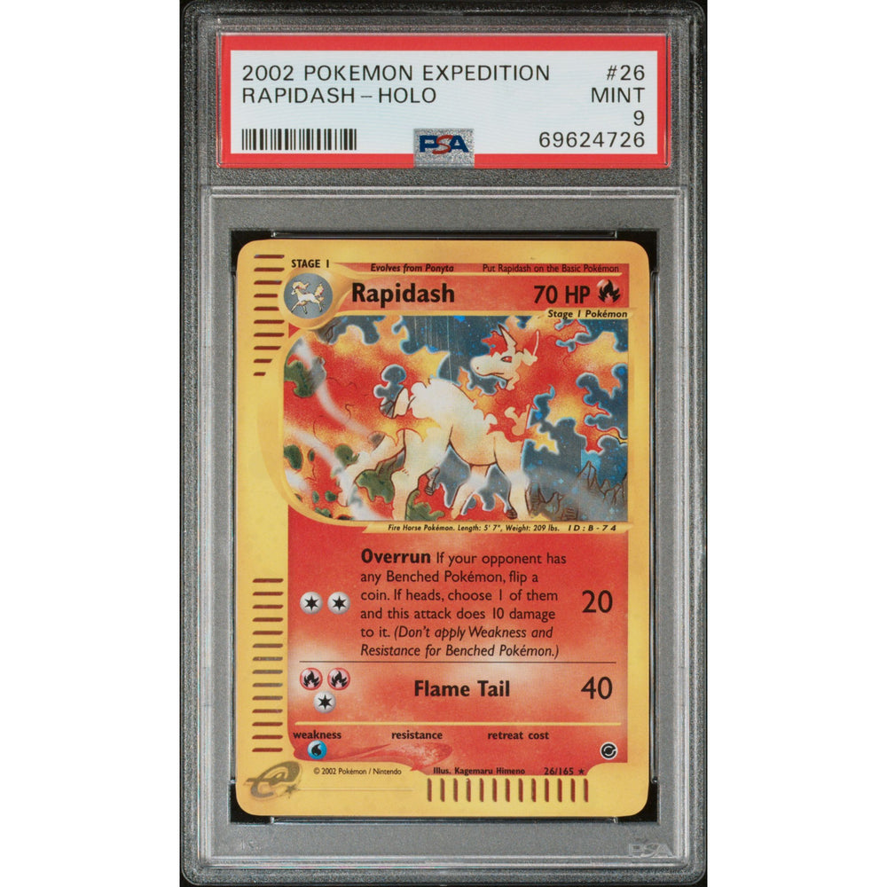 Pokémon TCG: Rapidash #26 PSA 9 Holo - Expedition