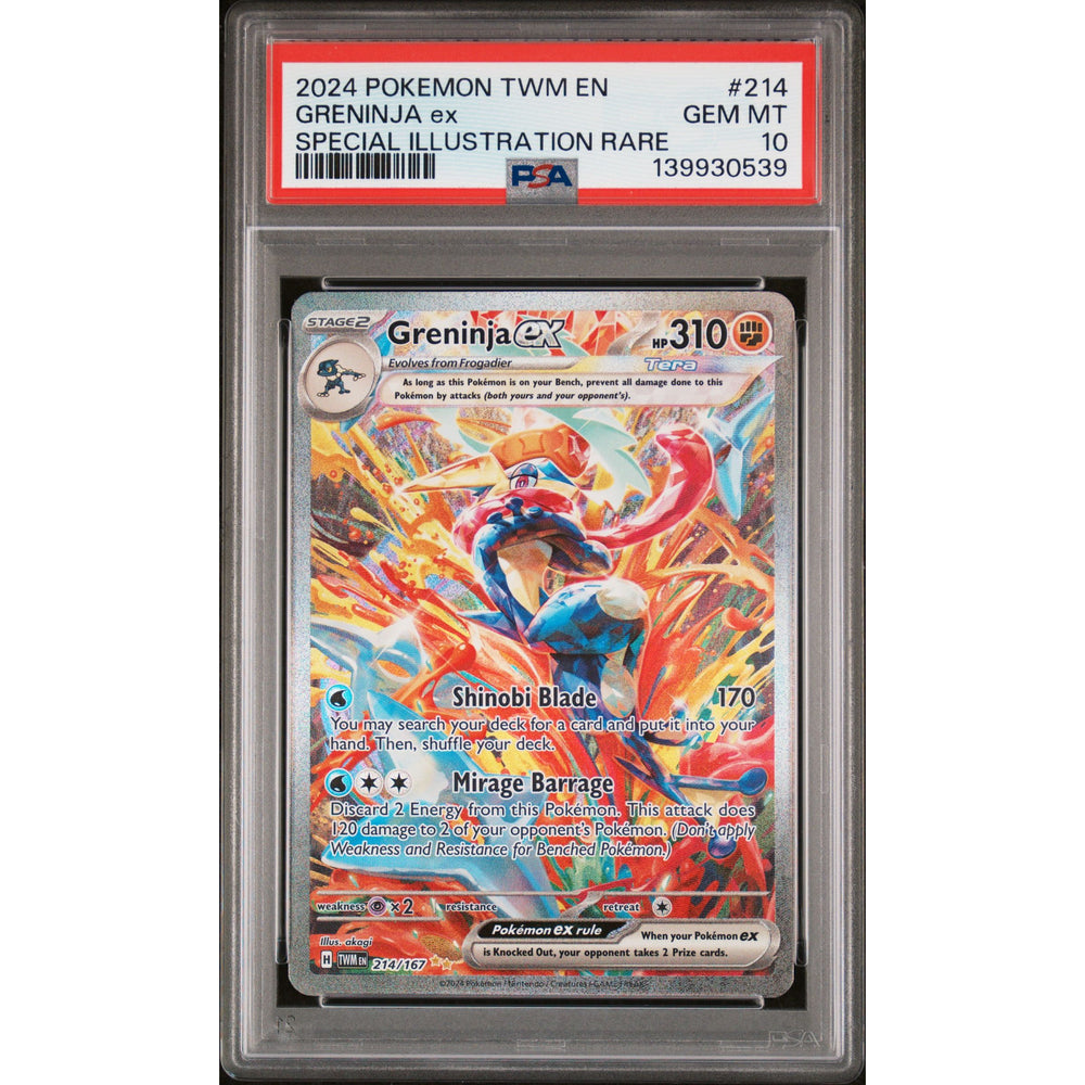 Pokémon TCG: Greninja Ex #214 PSA 10 - Twilight Masquerade