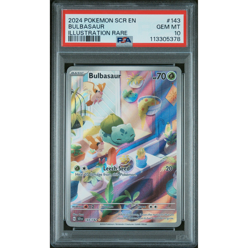 Pokémon TCG: Bulbasaur #143 PSA 10 - Stellar Crown