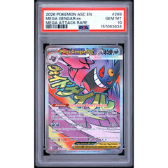 Pokémon TCG: Mega Gengar Ex #269 PSA 10 - Ascended Heroes