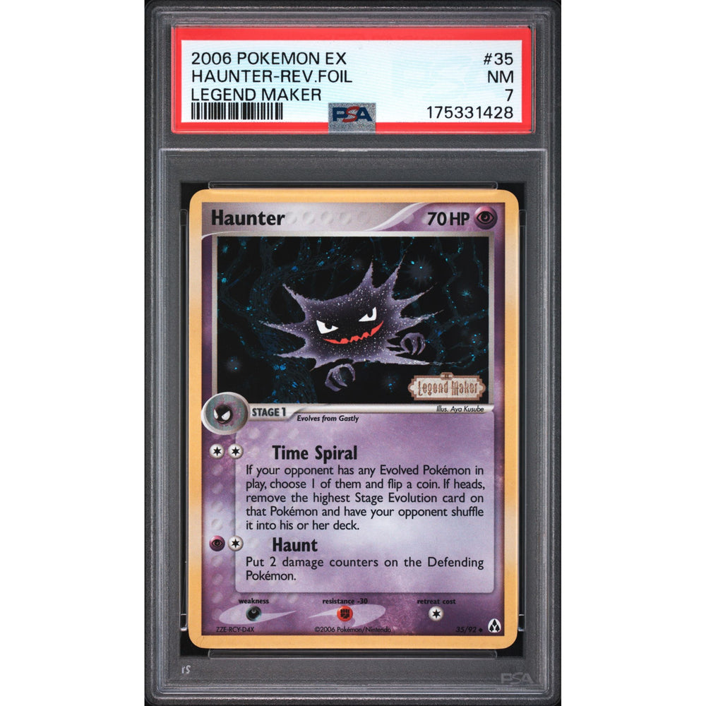 Pokémon TCG: Haunter reverse holo #35 PSA 7 - EX Legend Maker