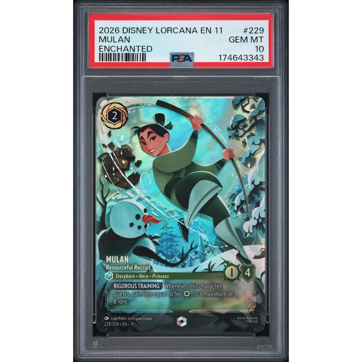 Lorcana: Mulan #229 PSA 10-174643343
