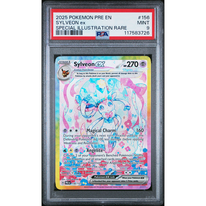 Pokémon TCG: Sylveon Ex #156 PSA 9-117583726