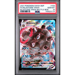 Pokémon TCG: Blastoise Vmax #103 PSA 10 - Sword & Shield Black Star Promo