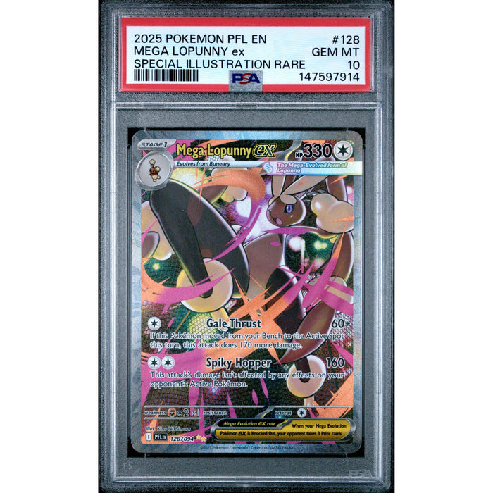 Pokémon TCG: Mega Lopunny Ex #128 PSA 10 - Phantasmal Flames-147597914