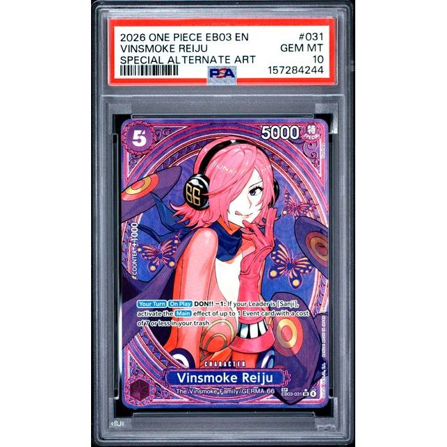 One Piece TCG: Vinsmoke Reiju #031 PSA 10-157284244