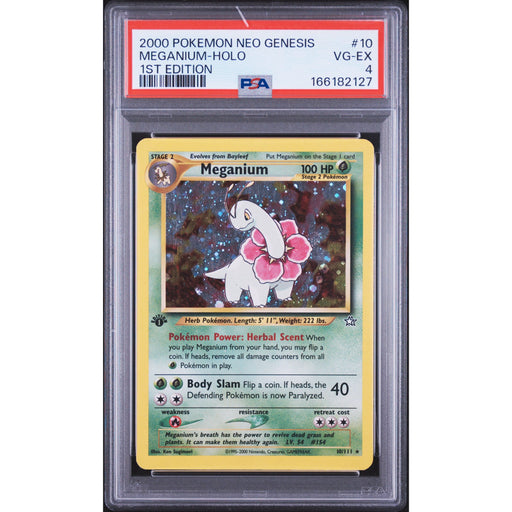 Pokémon TCG: Meganium Holo #10 PSA 4-166182127