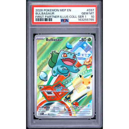 Pokémon TCG: Bulbasaur #037 PSA 10-163255765