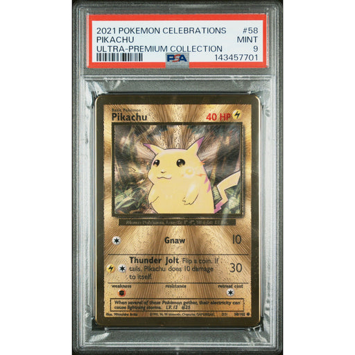 Pokémon TCG: Pikachu #58 PSA 9 - Metal-143457701