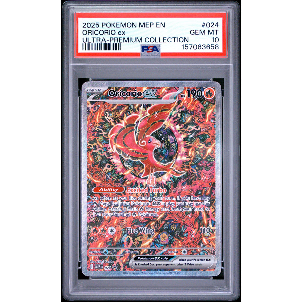 Pokémon TCG: Oricorio Ex #024 PSA 10 - Mega Evolution Promo