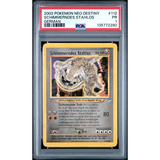 Pokémon TCG: Schimmerndes Stahlos #112 PSA 1 - German-135772280
