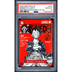One Piece TCG: Monkey D. Luffy #014 PSA 10