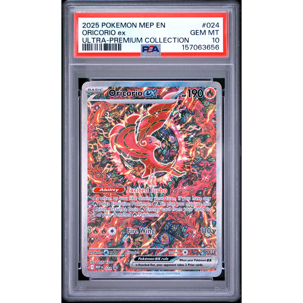 Pokémon TCG: Oricorio Ex #024 PSA 10 - Mega Evolution Promo