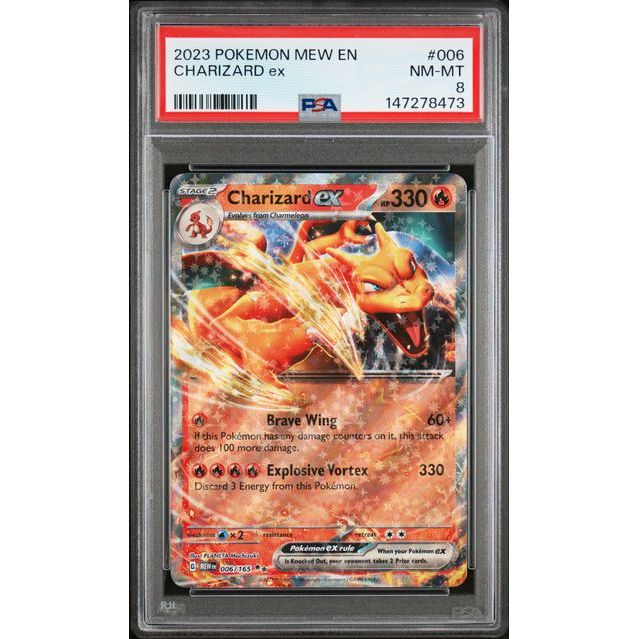 Pokémon TCG: Charizard Ex #006 PSA 8-147278473