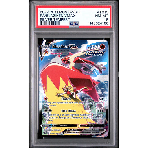 Pokémon TCG: Blaziken Vmax TG15 PSA 8 - Silver Tempest-145624166