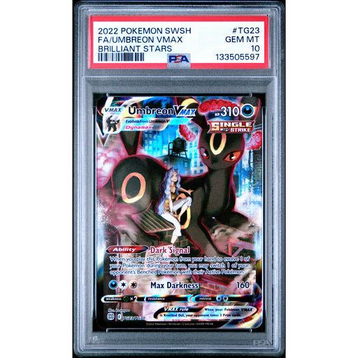 Pokémon TCG: Umbreon Vmax #TG23 PSA 10-133505597