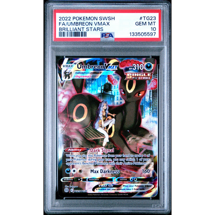 Pokémon TCG: Umbreon Vmax #TG23 PSA 10-133505597