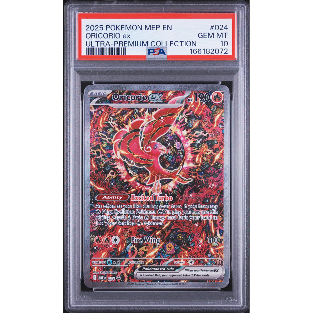 Pokémon TCG: Oricorio Ex #024 PSA 10 - Mega Evolution Black Star Promos