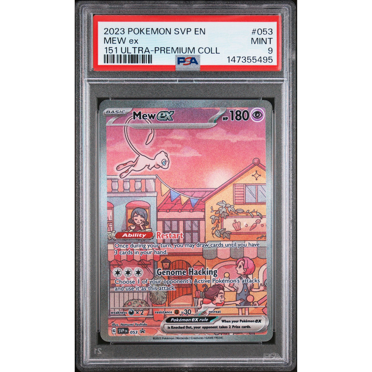 Pokémon TCG: Mew Ex #053 PSA 9-147355495