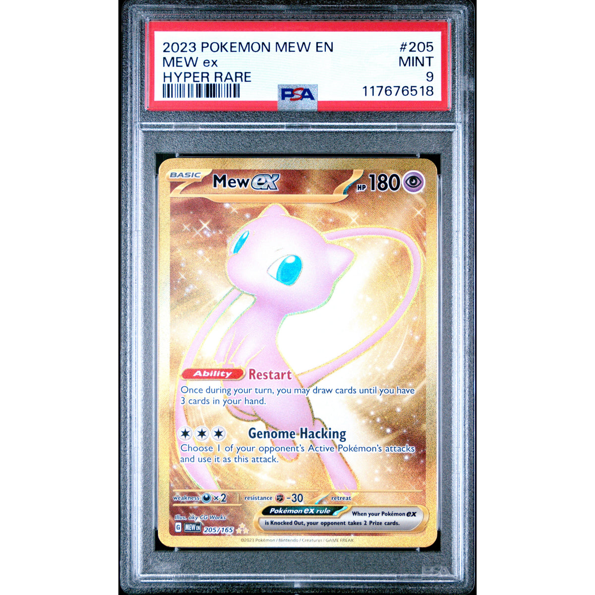 Pokémon TCG: Mew Ex #205 PSA 9-117676518