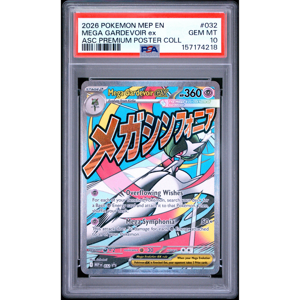 Pokémon TCG: Mega Gardevoir Ex #032 PSA 10 - Mega Evolution Promo