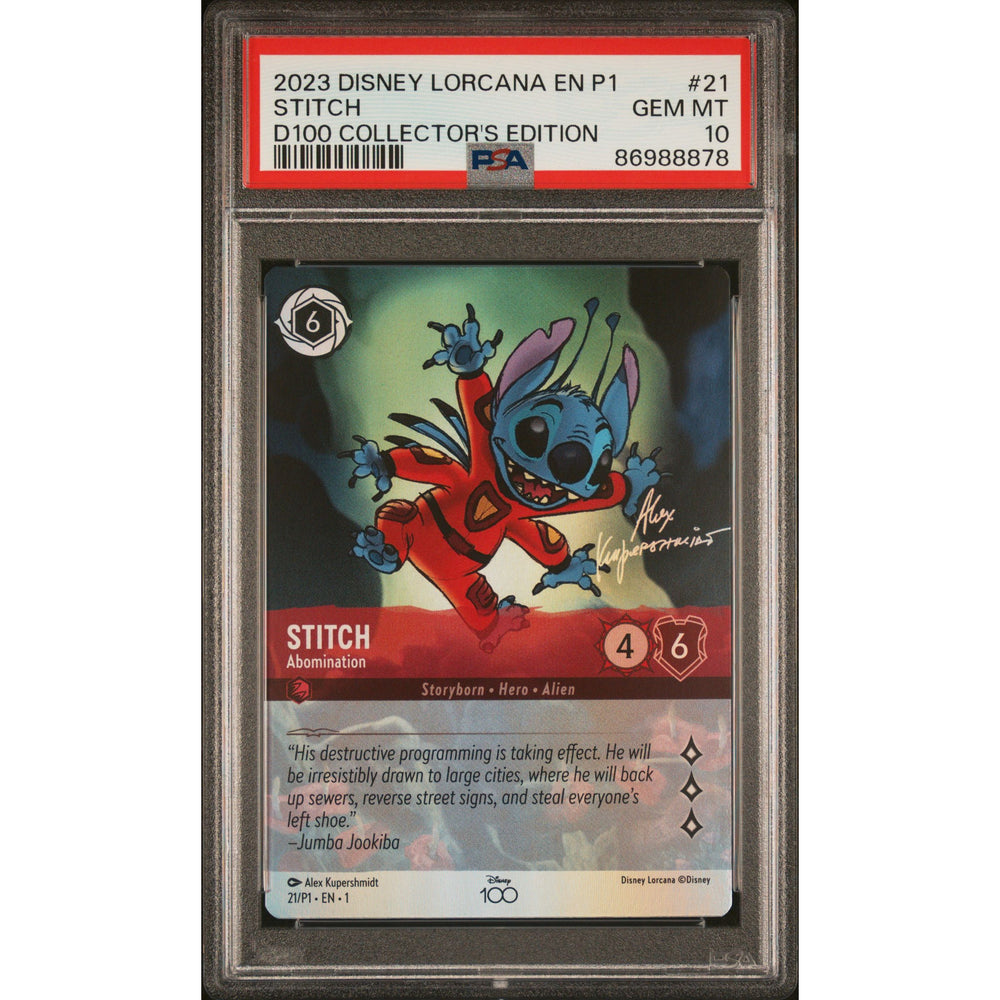 Lorcana: Stitch #21 PSA 10