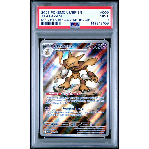 Pokémon TCG: Alakazam #009 PSA 9 - Mega Evolution Promo-143218109