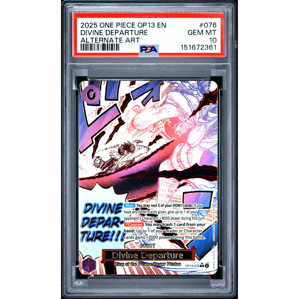 One Piece TCG: Divine Departure #076 PSA 10
